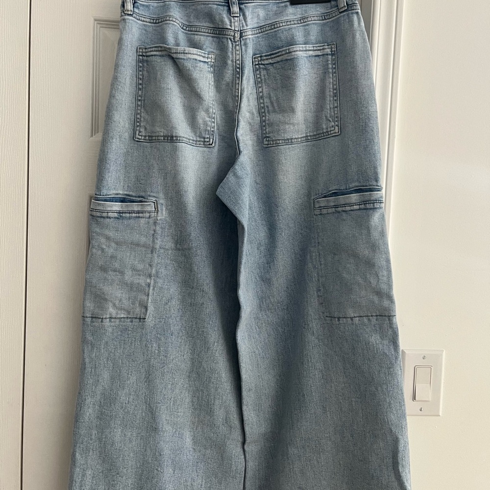 DKNY Light Blue Flare Women's Jeans - Picture 2 of 4